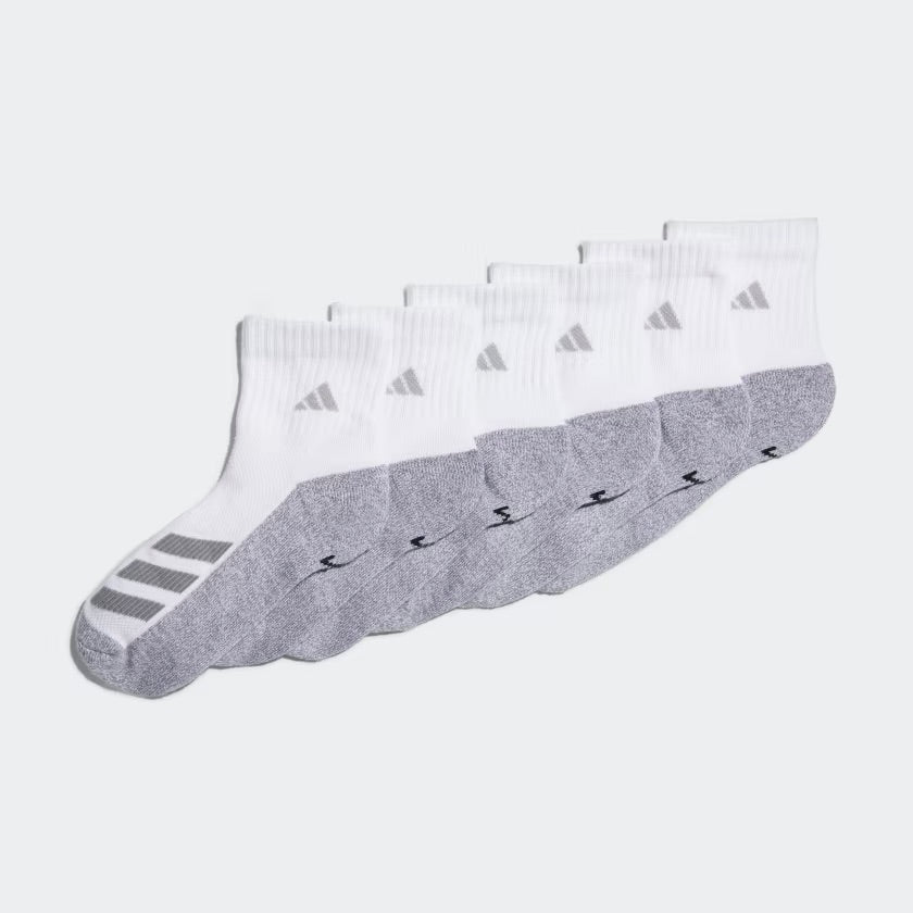 Cushion angle stripe quarter socks 6 pairs