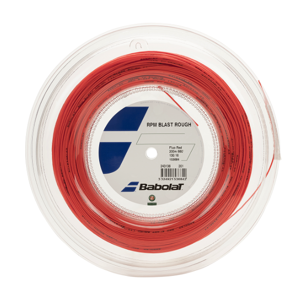 Babolat RPM Blast Rough 16 Tennis String Reel (Red)
