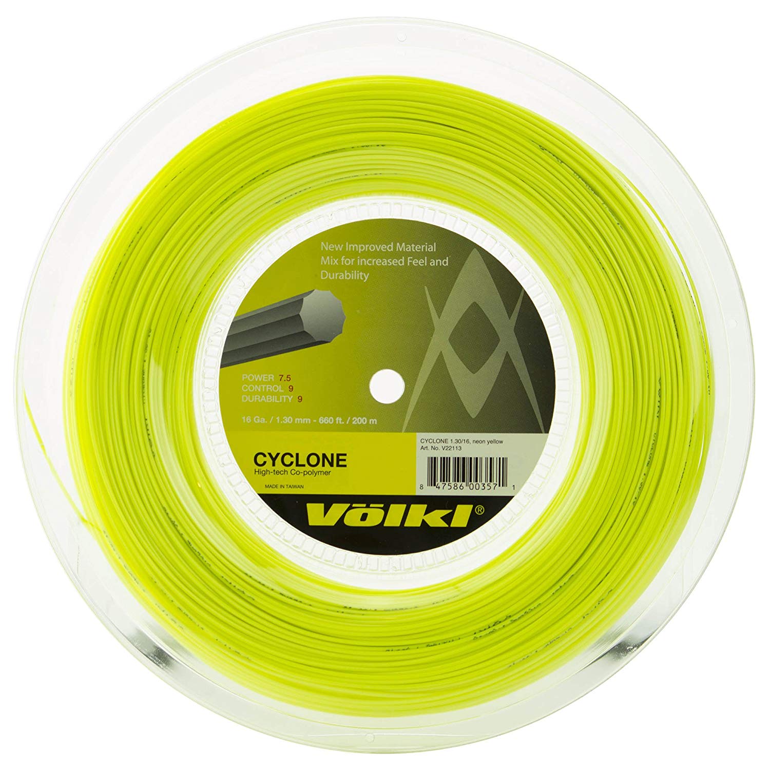 Volkl Cyclone Reel Neon-Yellow / 16g