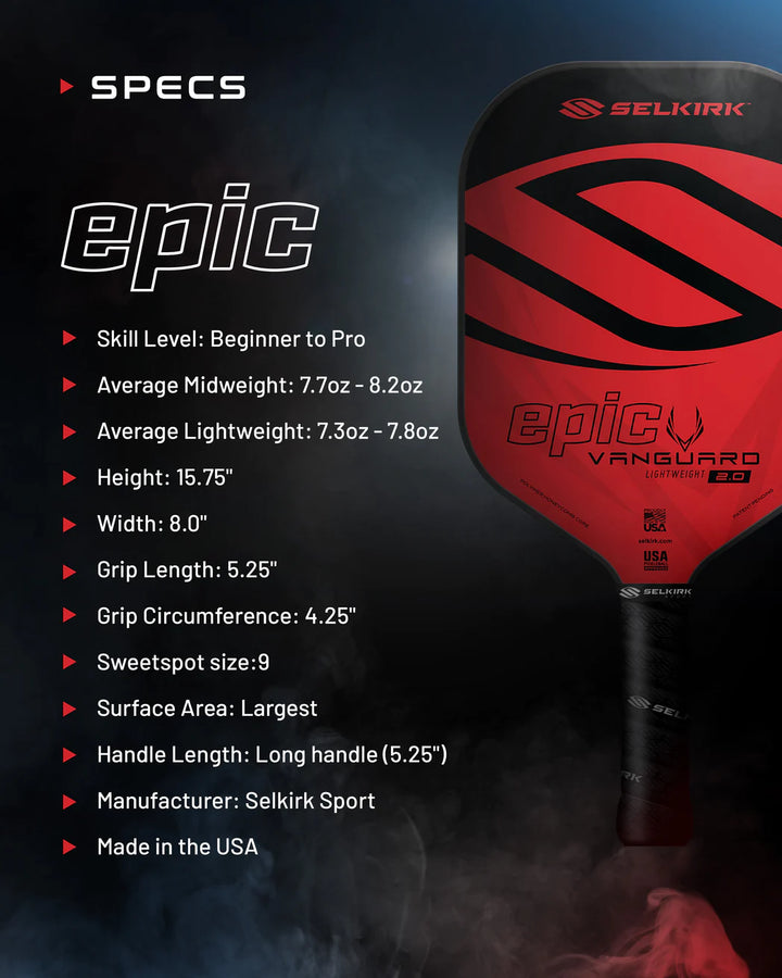 Selkirk Vanguard 2.0 Epic Midweight