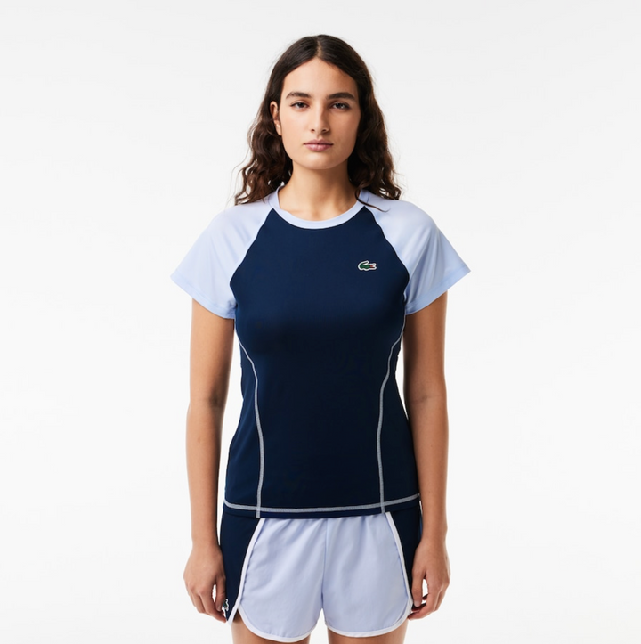 Lacoste Women's Slim Fit Ultra-Dry Sport Stretch T-shirt