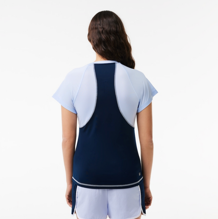 Lacoste Women's Slim Fit Ultra-Dry Sport Stretch T-shirt