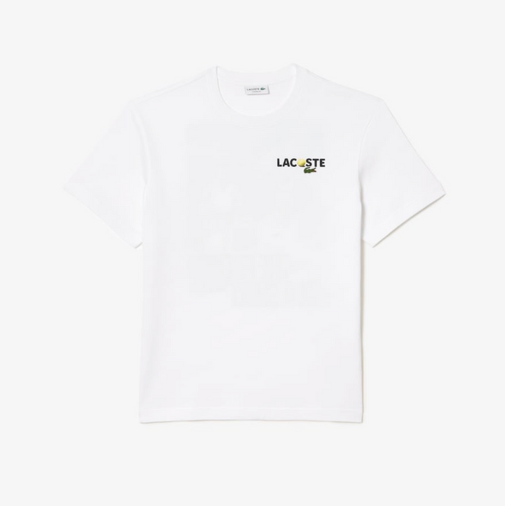 Lacoste Men's Heavy Cotton Jersey Back Print T-Shirt