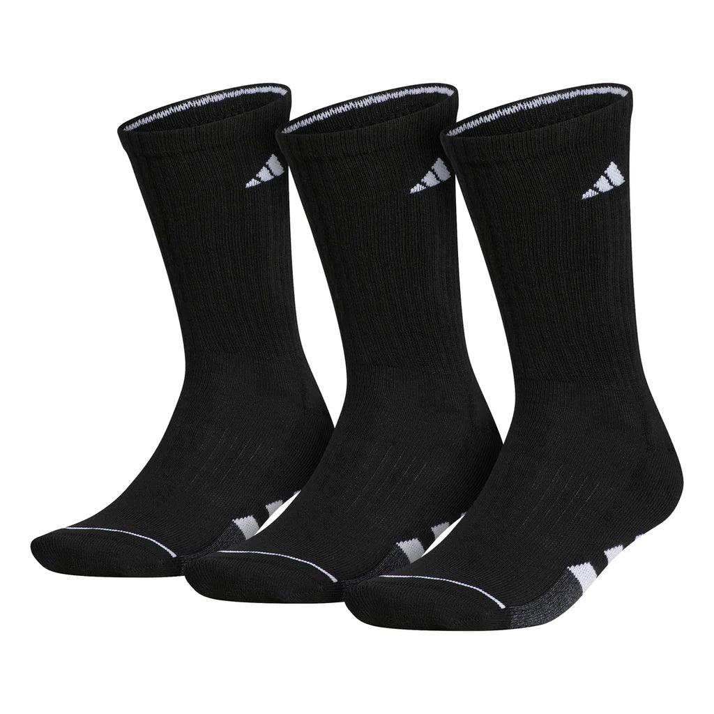 Adidas Men's Cushioned Crew Socks (Black)