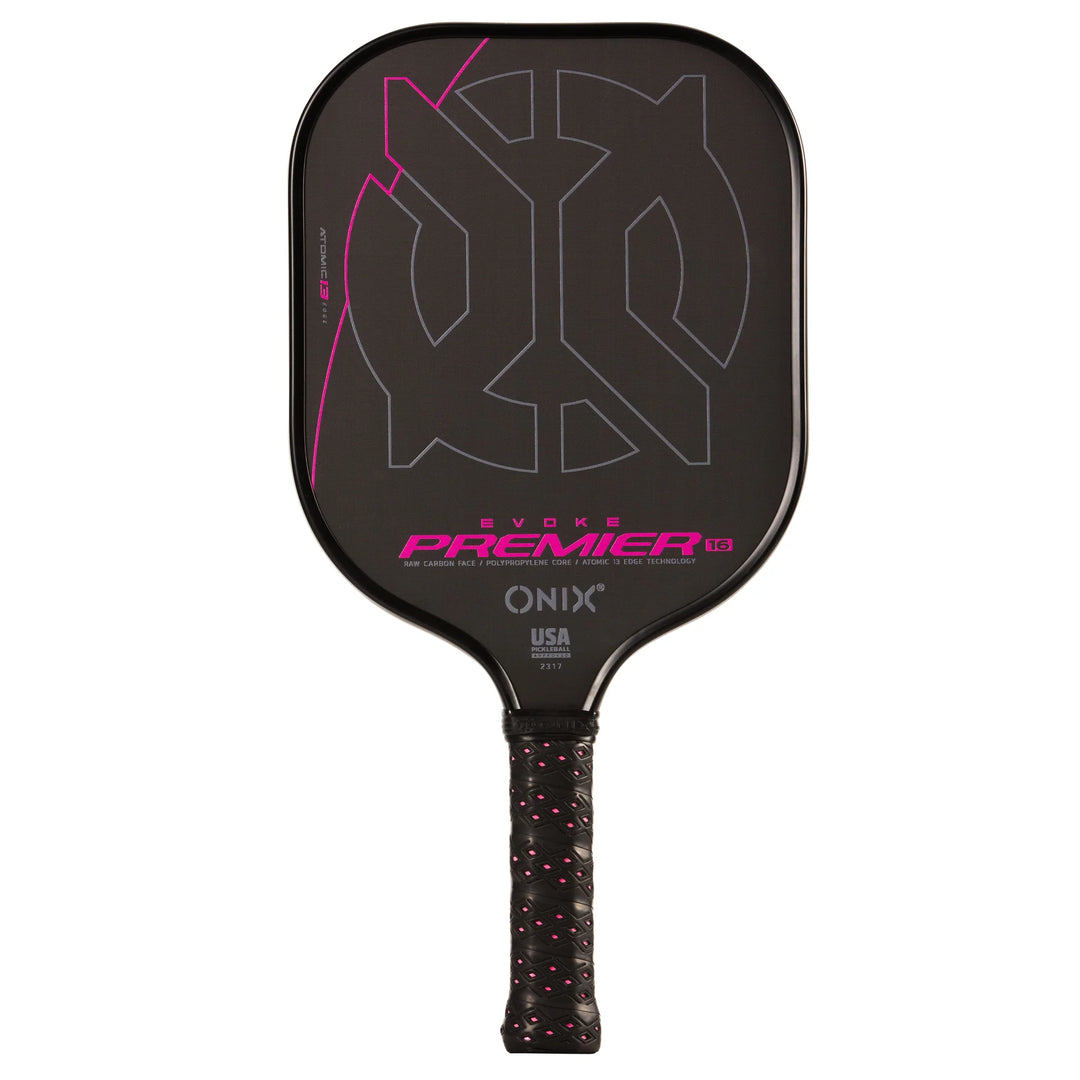 Evoke Premier Raw Carbon 14mm Fiber Pickleball Paddle