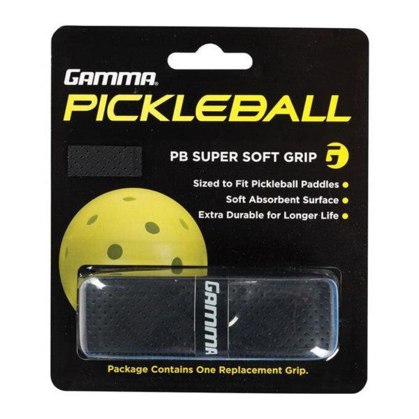 Gamma Super Soft Grip - Black Pickleball