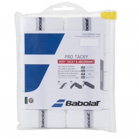 Babolat Pro Tacky - Very Tacky & Absorbant Overgrip (12 pack)