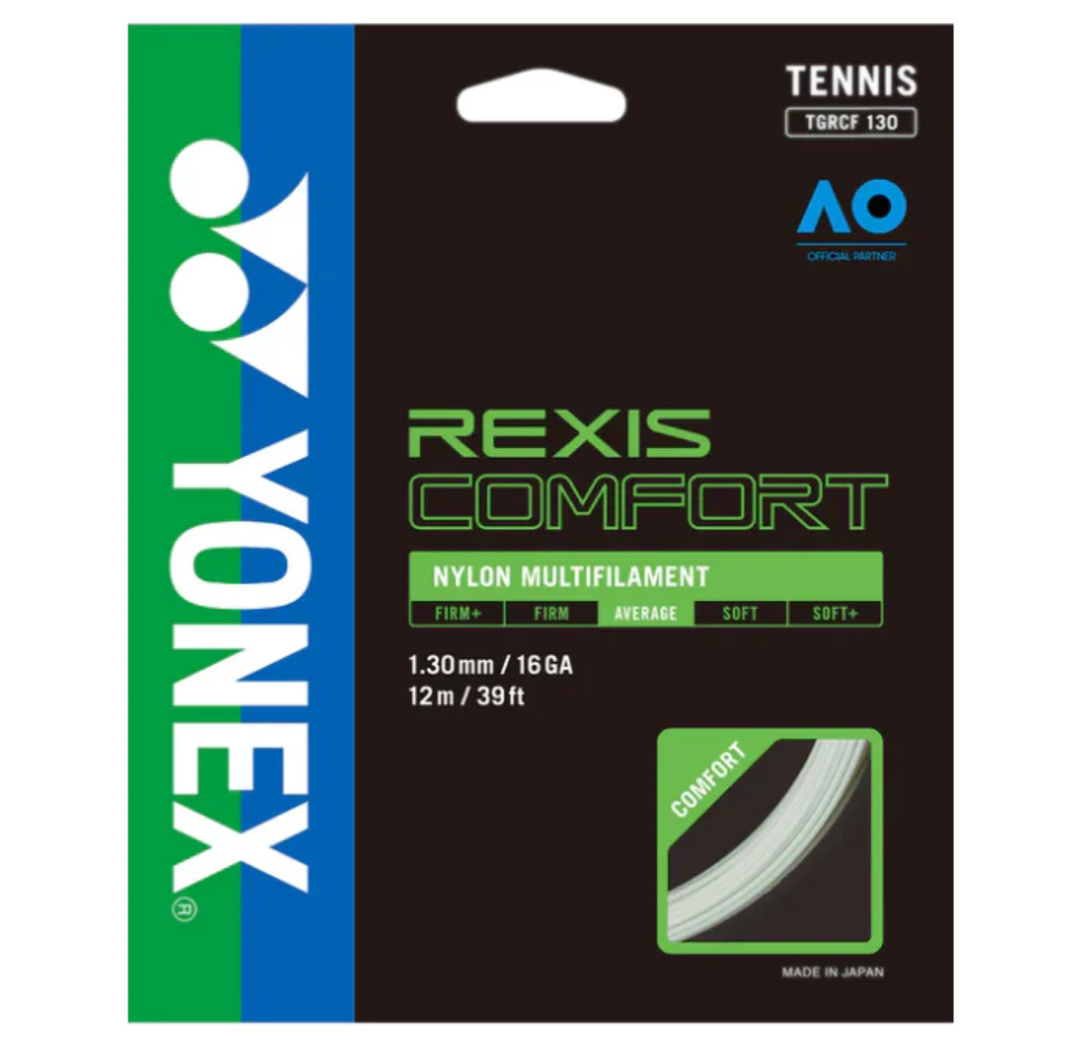 Yonex_Rexis_Comfort_16_Gauge / 1.30 mm_Yonex_Tennis_String_Cordage_Boutique_Tennis_Store