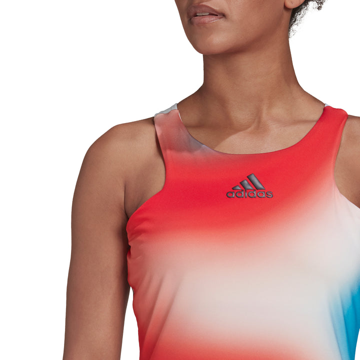 Adidas Melbourne Y-Tank From Adidas Tennis SS 2022 Collection Women Sport Apparel HA7614