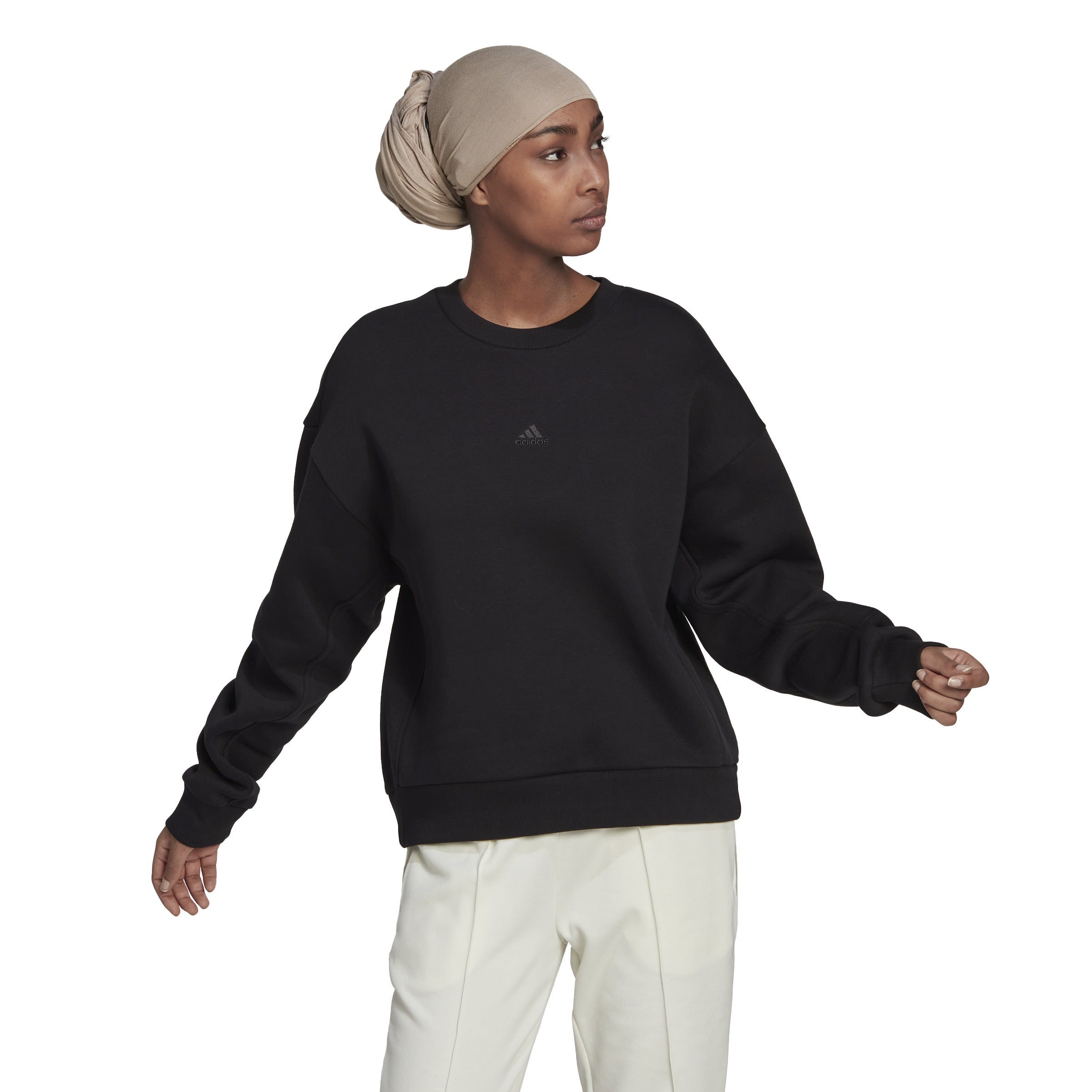 Adidas fleece crewneck deals