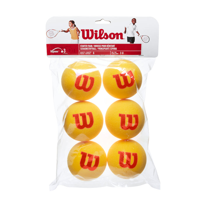 Wilson Starter Foam 6 pack WRZ259300 Wilson balles de tennis pour enfants mousse 