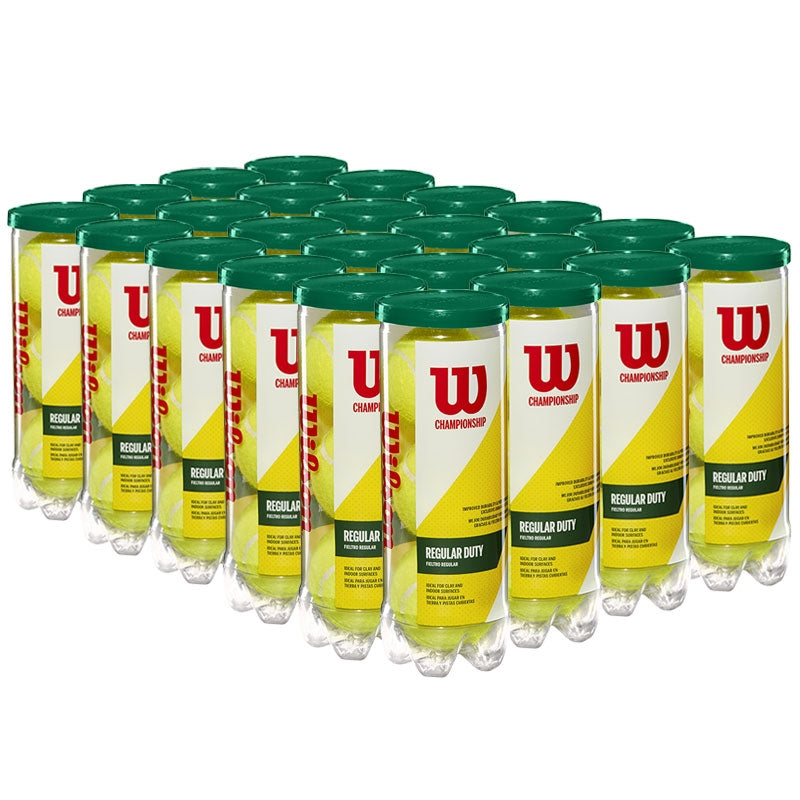 Dunlop Sports ATP Championship Tennis Balls, Extra Duty, 6 x 3-Ball cans,  Yellow, 6-can Pack