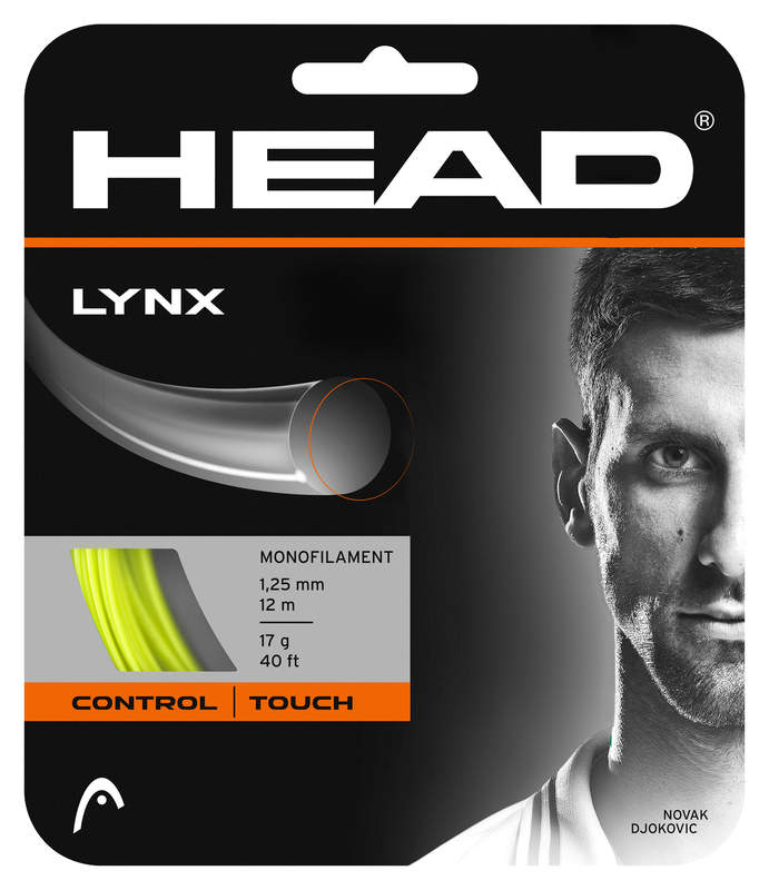 HEAD LYNX 16g/1.30mm Yellow Head Tennis String Cordage de Tennis Head 