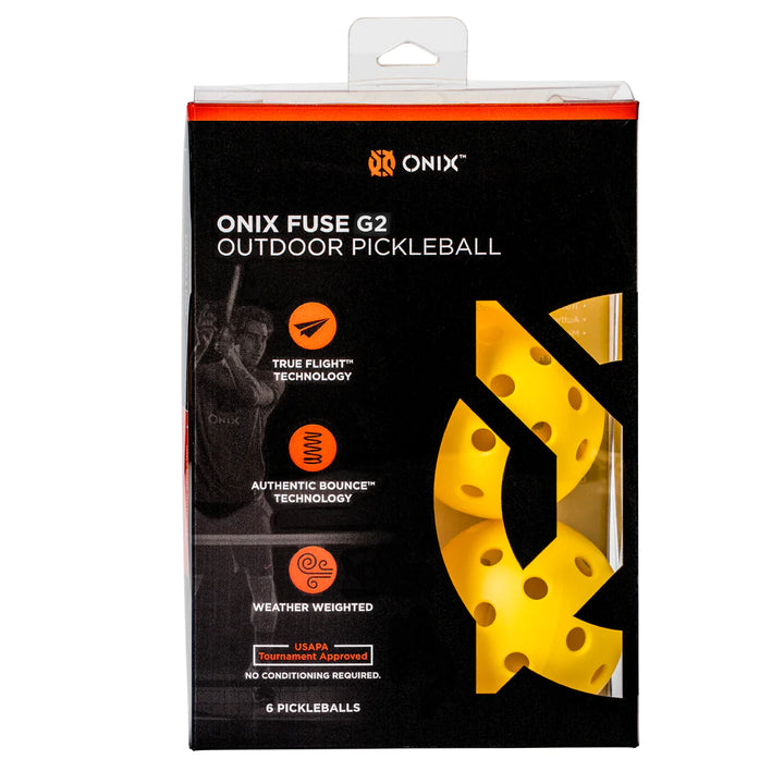 Onix Fuse G2 outdoor Yellow/orange - 6 balls pack