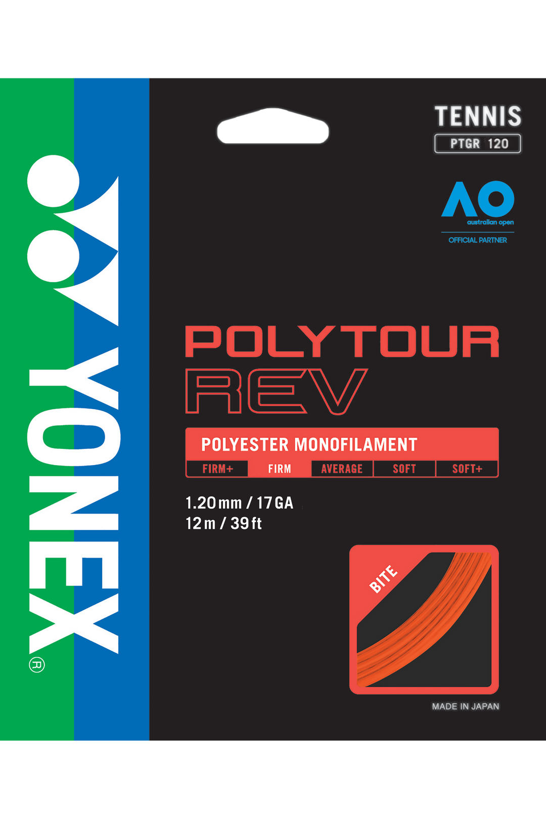 YONEX POLYTOUR REV 17G / 1.20 mm - White